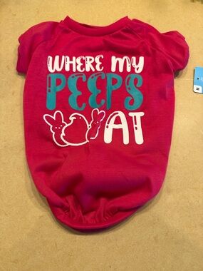 Peeps Dog T Shirt Size Medium NWT